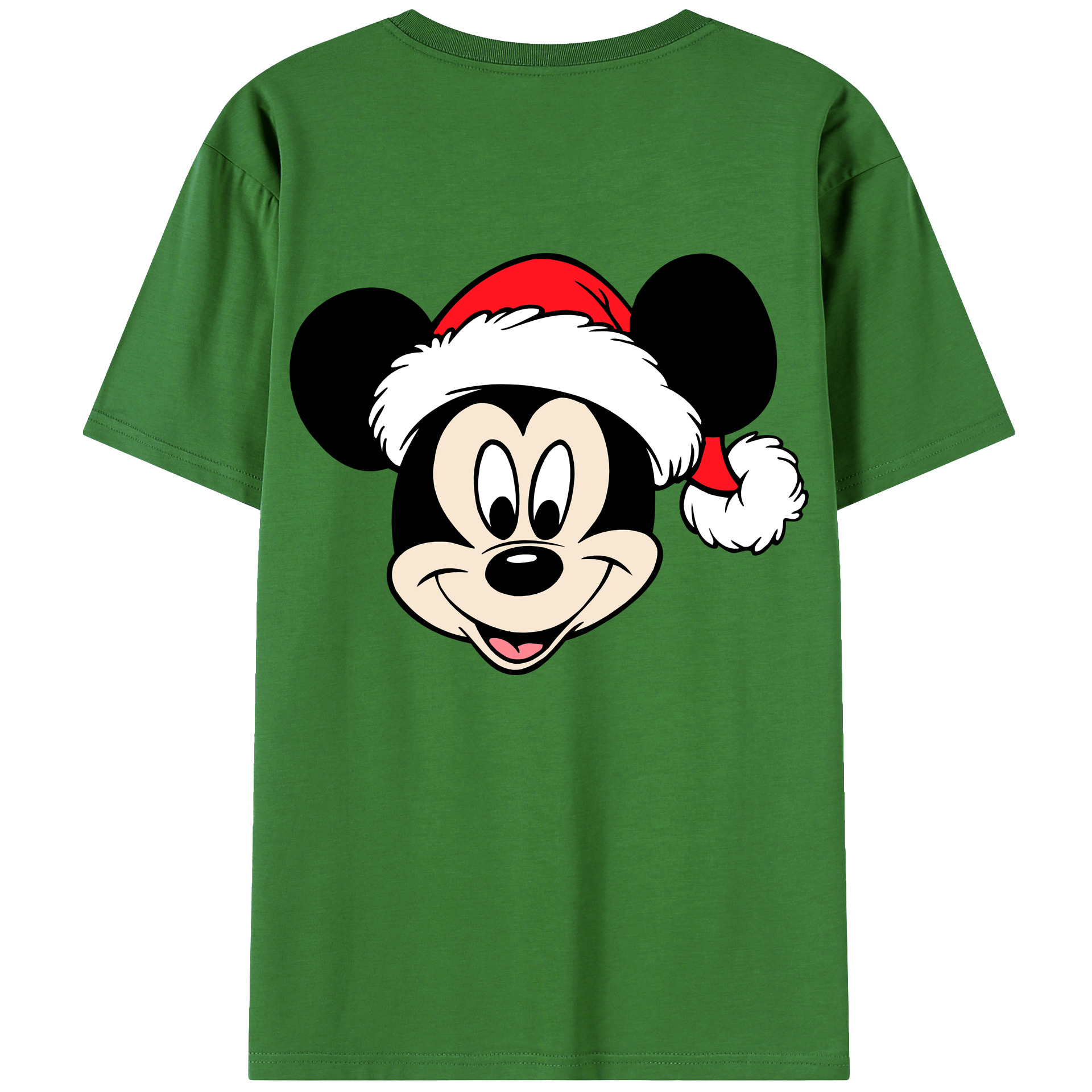 （画像用） ミッキーマウス Mickey Mouse レディース半袖Tシャツ(バックプリント)